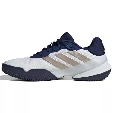 Chaussures Adidas Barricade 14 Blanc / Bleu marine