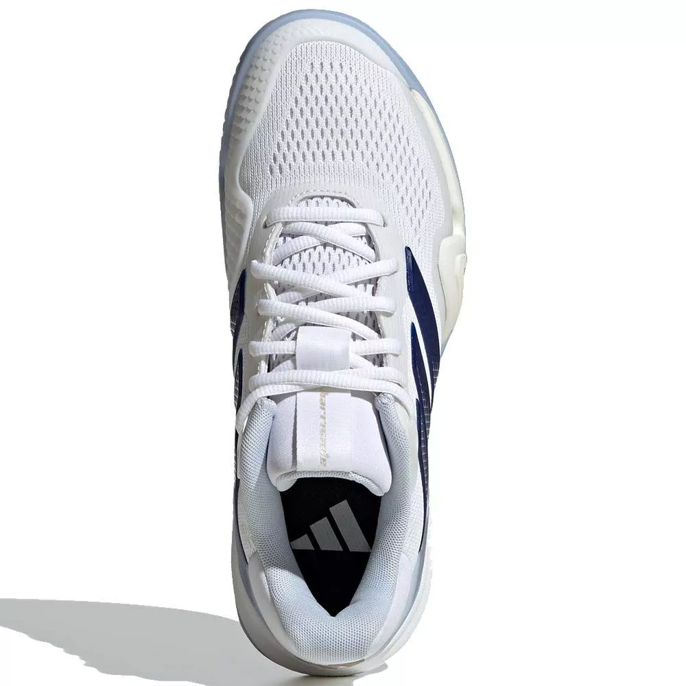 Chaussures Adidas Barricade 14 Femme Blanc / Bleu