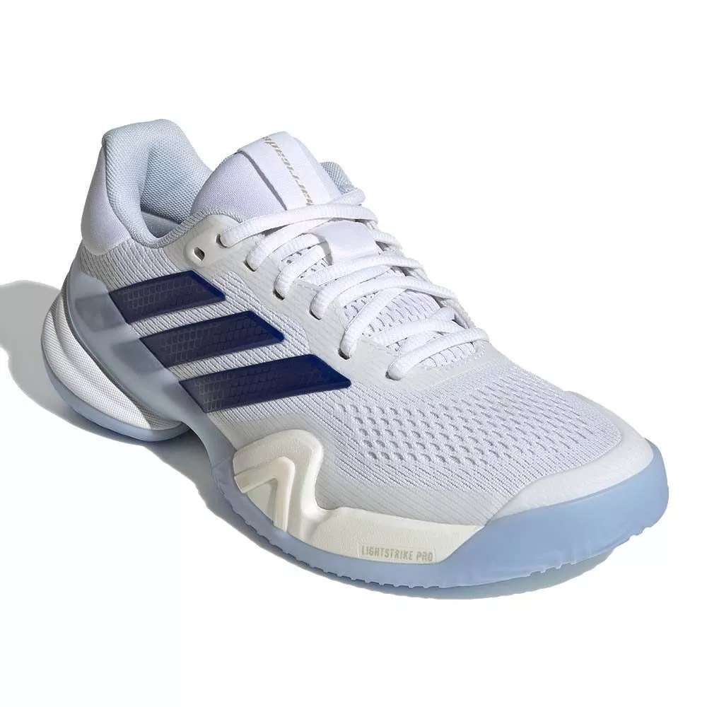 Chaussures Adidas Barricade 14 Femme Blanc / Bleu