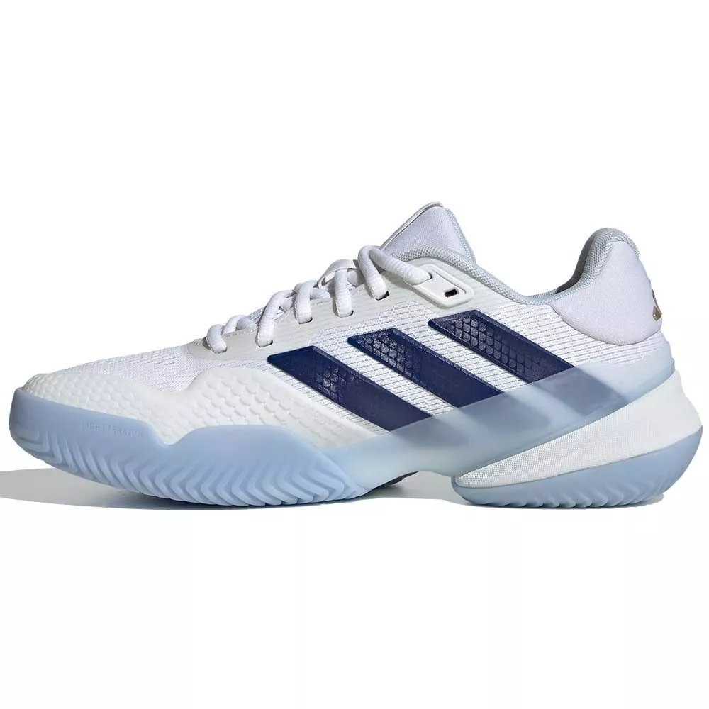 Chaussures Adidas Barricade 14 Femme Blanc / Bleu