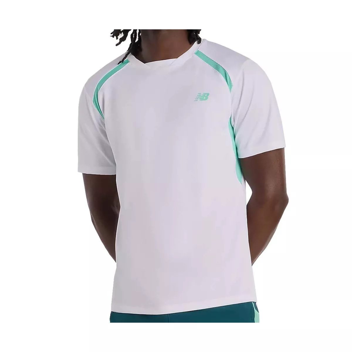 T-Shirt New Balance Tournament Novelty Blanc