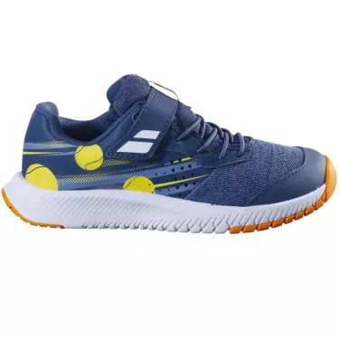 Chaussures Babolat Pulsion Kid All Court Junior Bleu / Orange