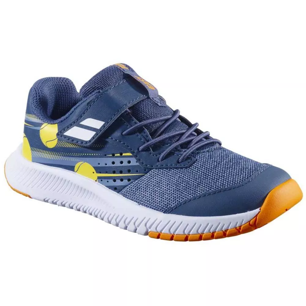 Chaussures Babolat Pulsion Kid All Court Junior Bleu / Orange