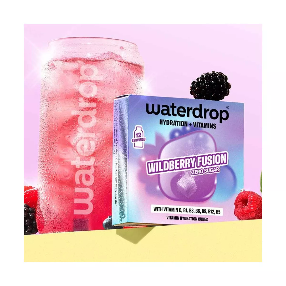 Waterdrop Microdrink Rode Vruchten Fusion x12