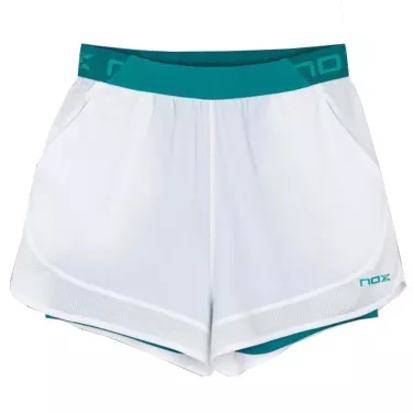 Nox Pro Dames Padelshort Wit / Groen