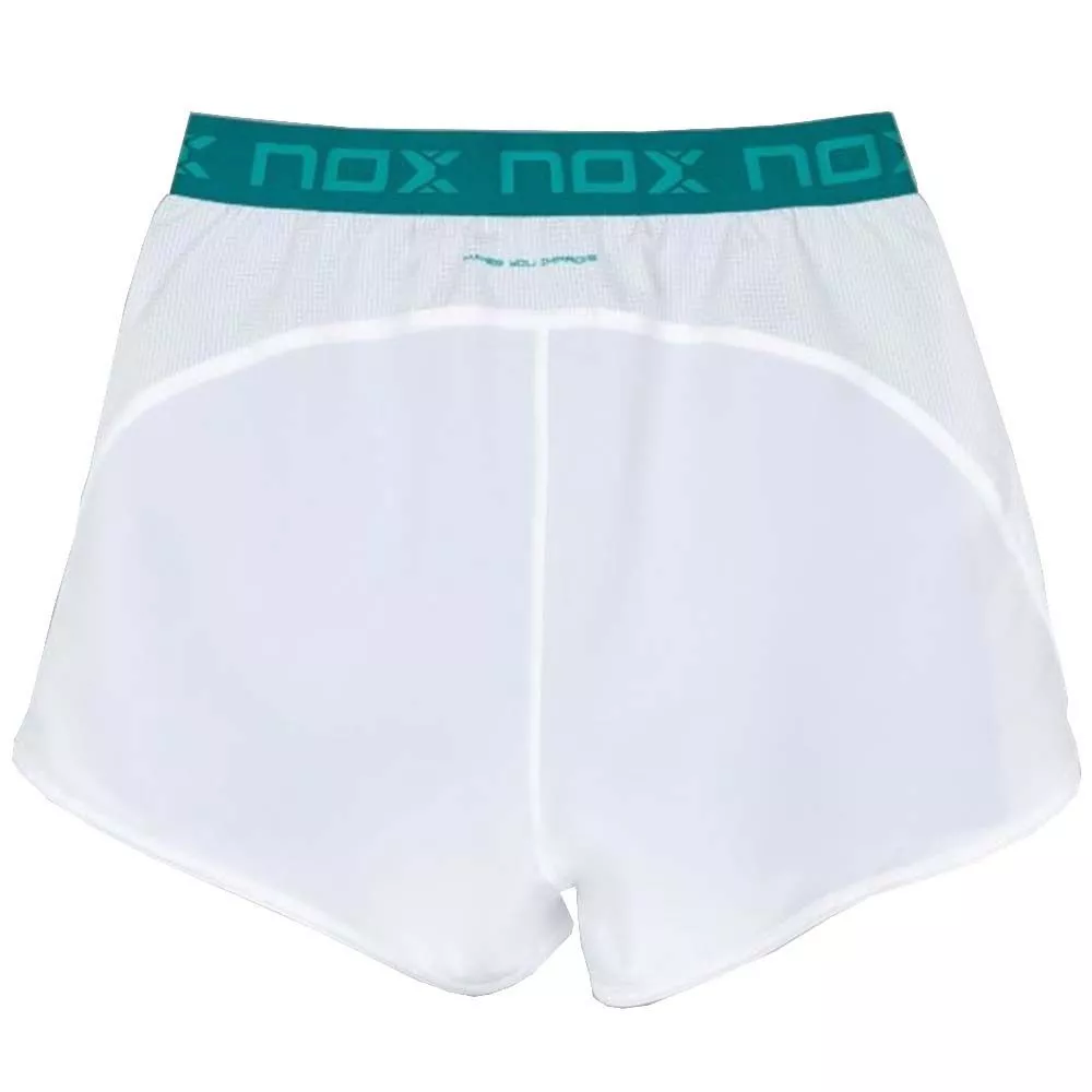 Nox Pro Dames Padelshort Wit / Groen