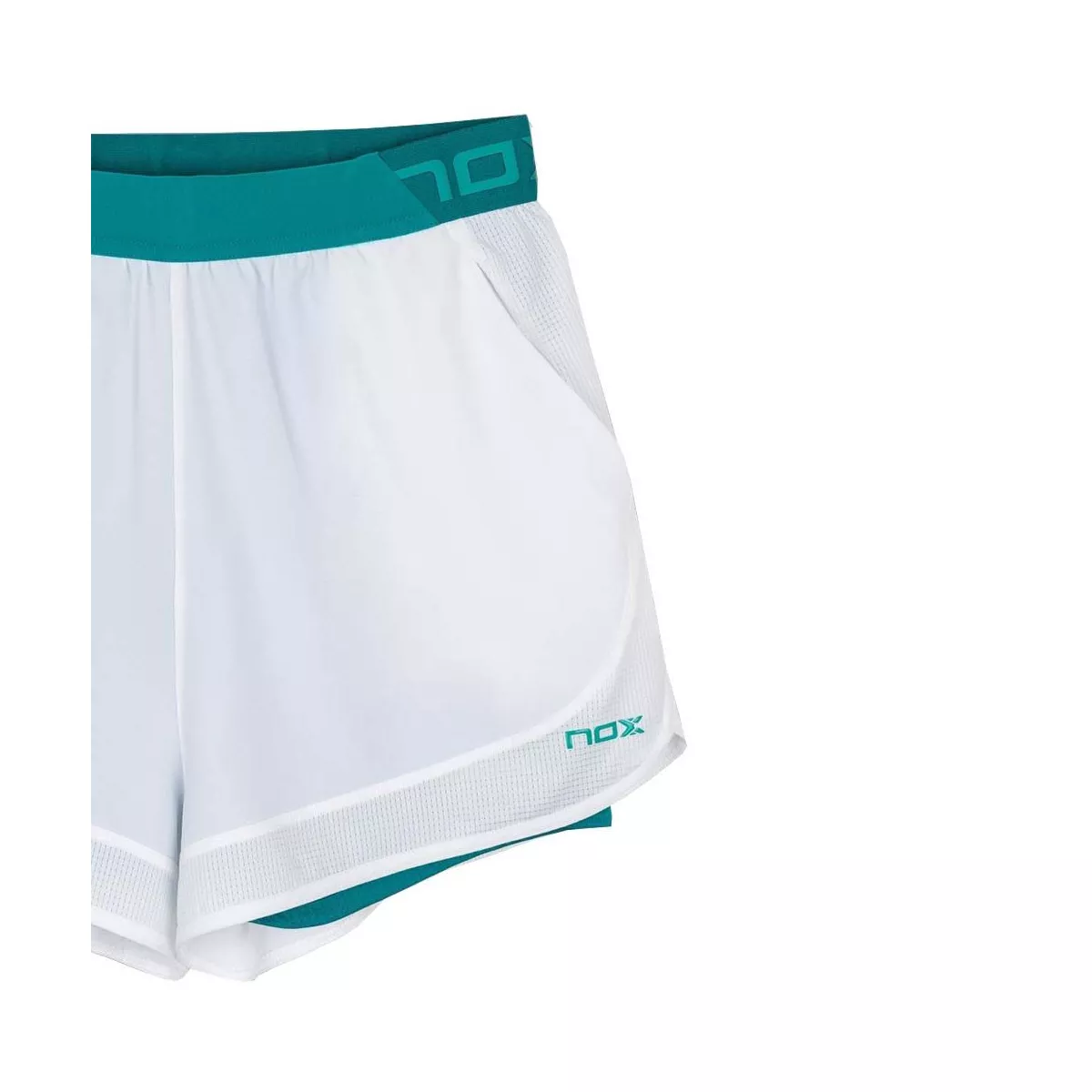 Nox Pro Dames Padelshort Wit / Groen