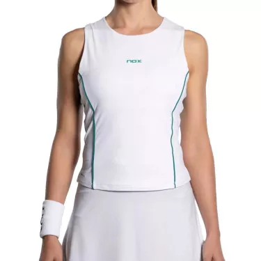 Nox Pro Dames Padel Top Wit / Groen