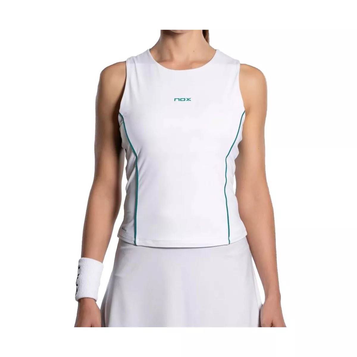 Nox Pro Dames Padel Top Wit / Groen