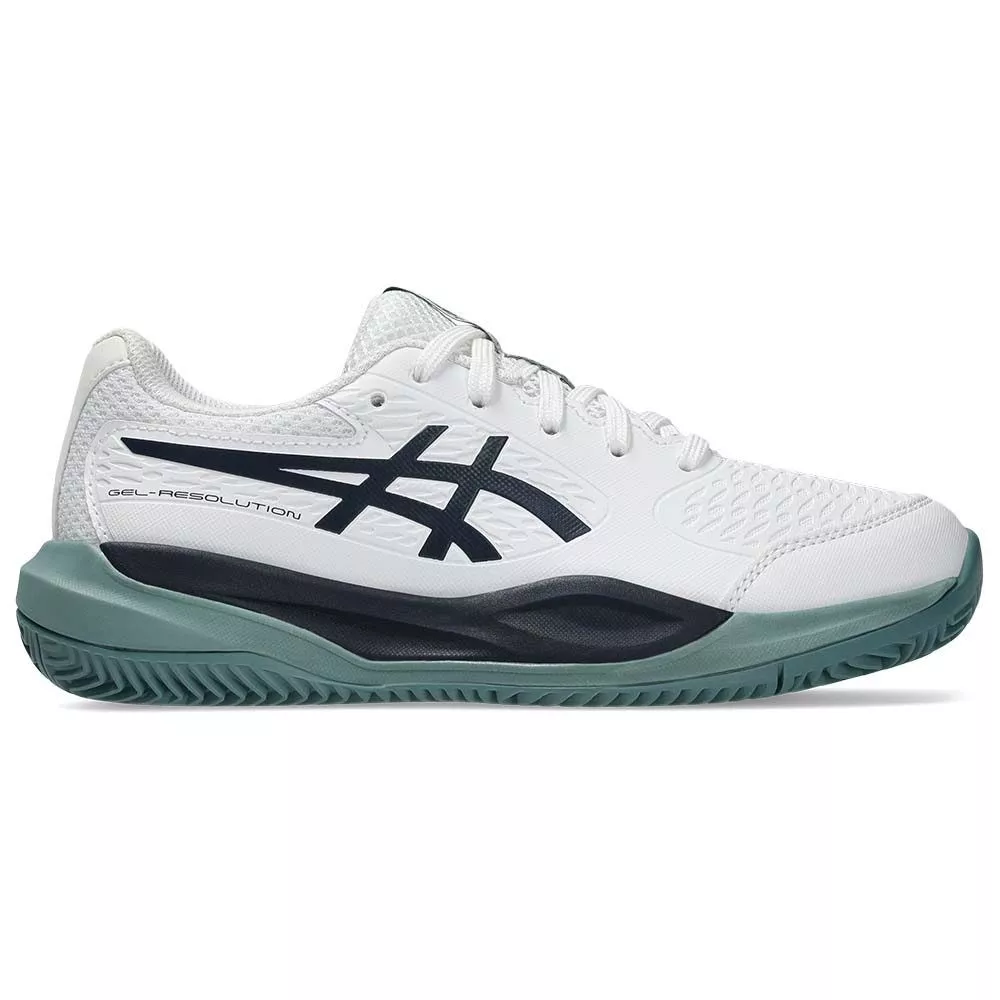 Chaussures Asics Gel Resolution X GS Junior Blanc / Bleu nuit