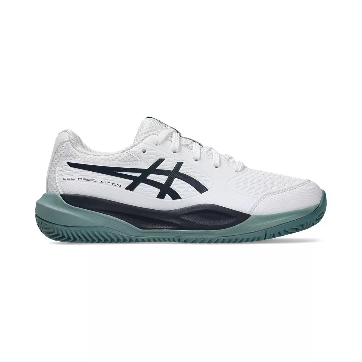Chaussures Asics Gel Resolution X GS Junior Blanc / Bleu nuit