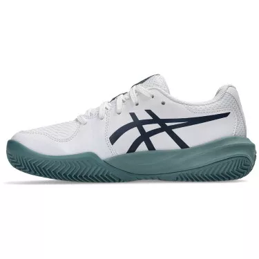 Chaussures Asics Gel Resolution X GS Junior Blanc / Bleu nuit