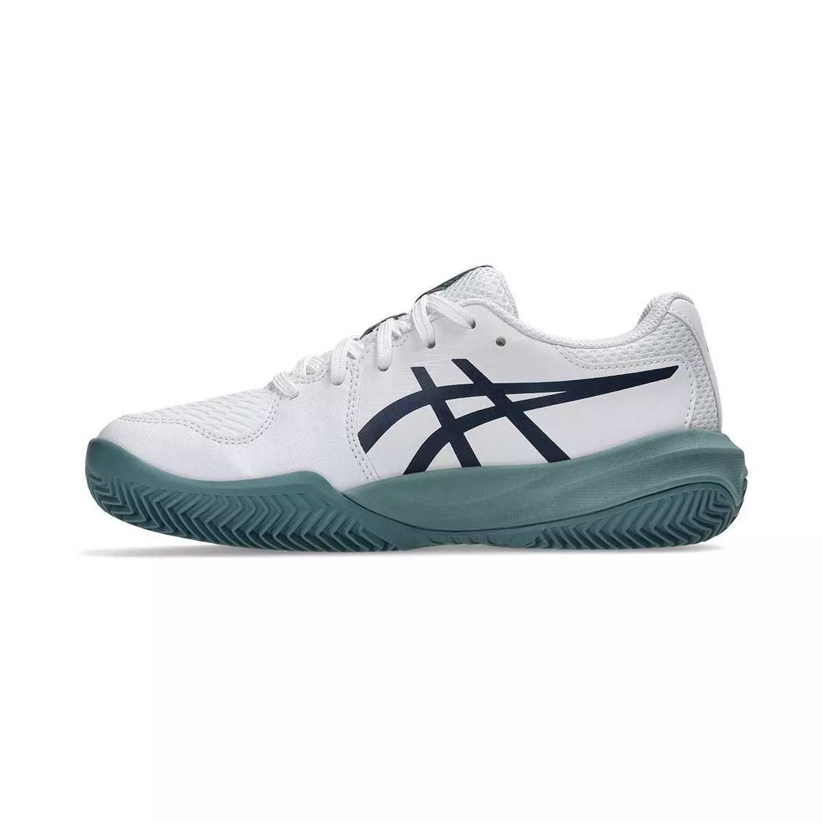 Chaussures Asics Gel Resolution X GS Junior Blanc / Bleu nuit