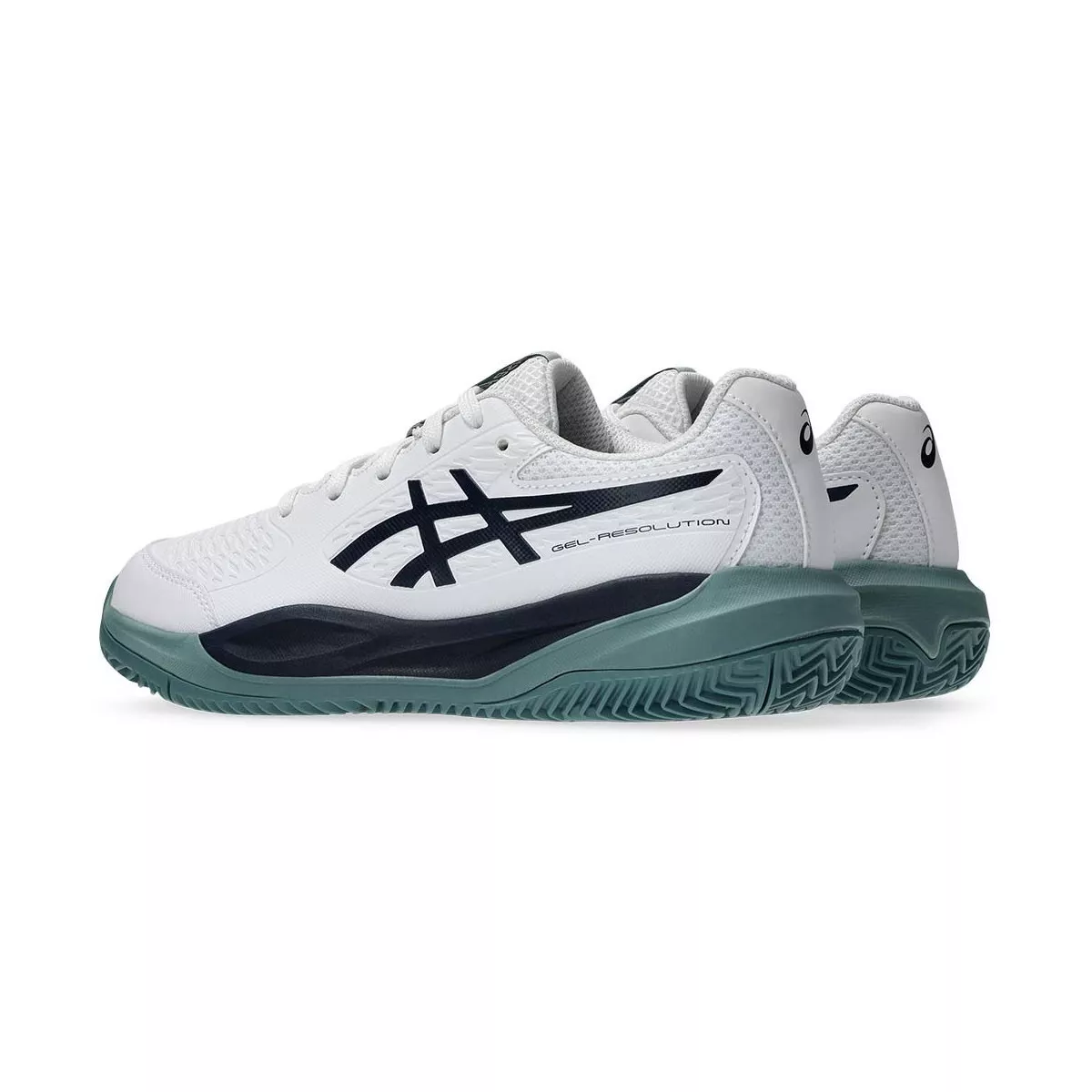 Chaussures Asics Gel Resolution X GS Junior Blanc / Bleu nuit