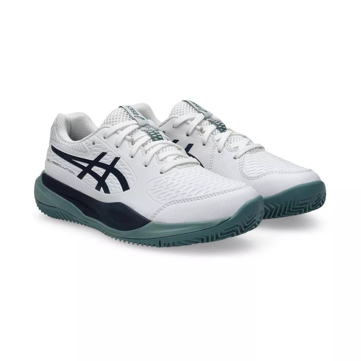 Chaussures Asics Gel Resolution X GS Junior Blanc / Bleu nuit