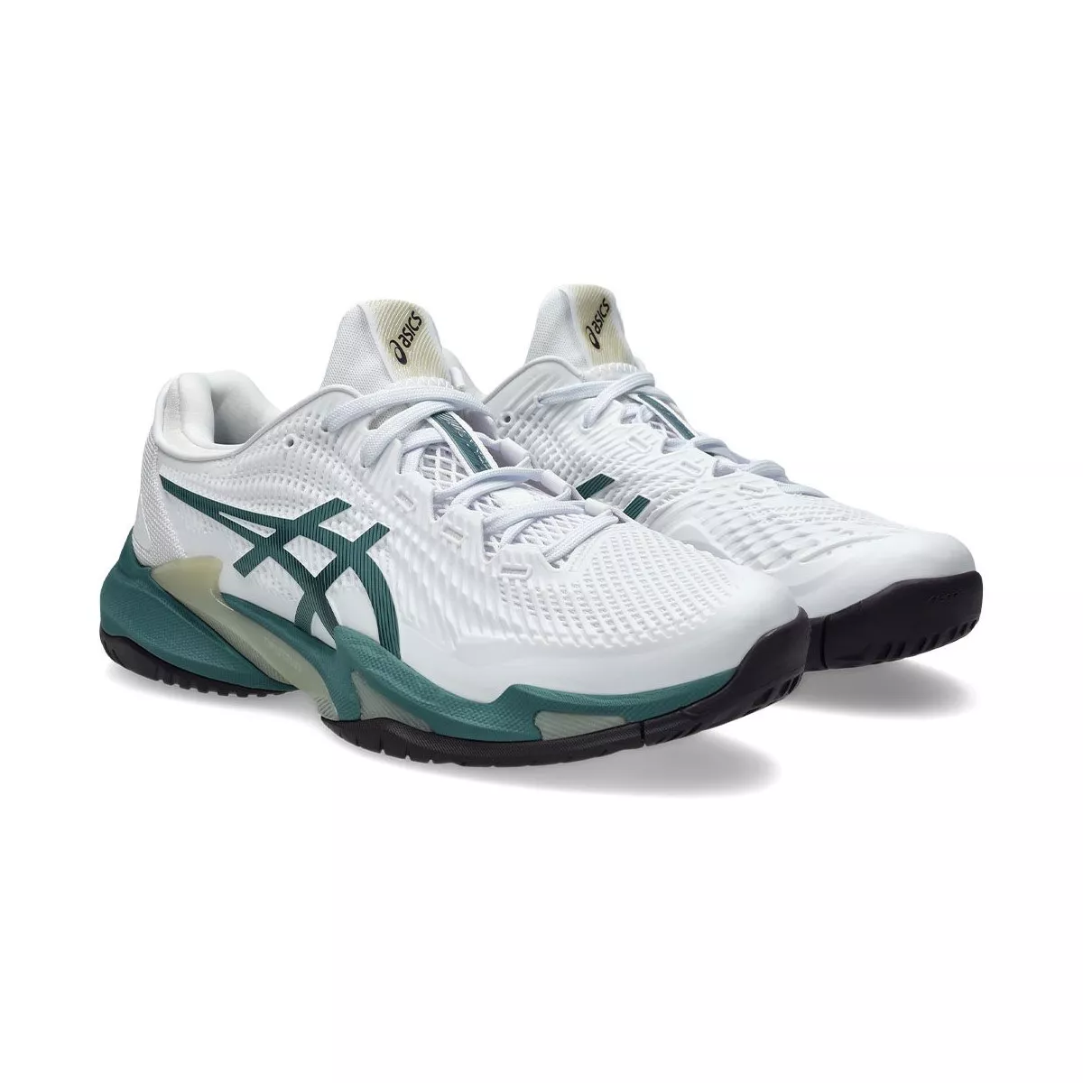 Chaussures Asics Gel Court FF 3 Blanc / Vert