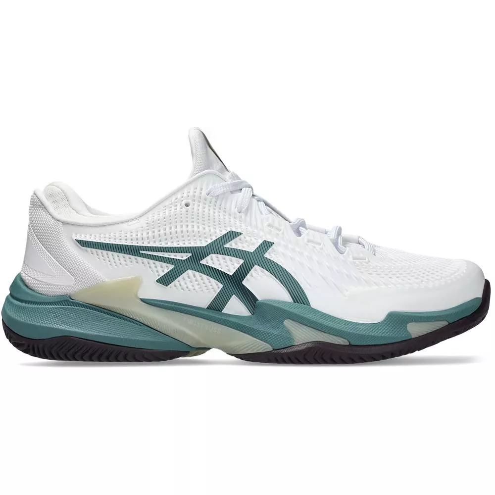 Chaussures Asics Gel Court FF 3 terre battue Blanc / Vert