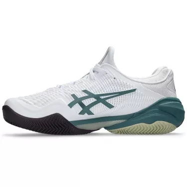 Chaussures Asics Gel Court FF 3 terre battue Blanc / Vert