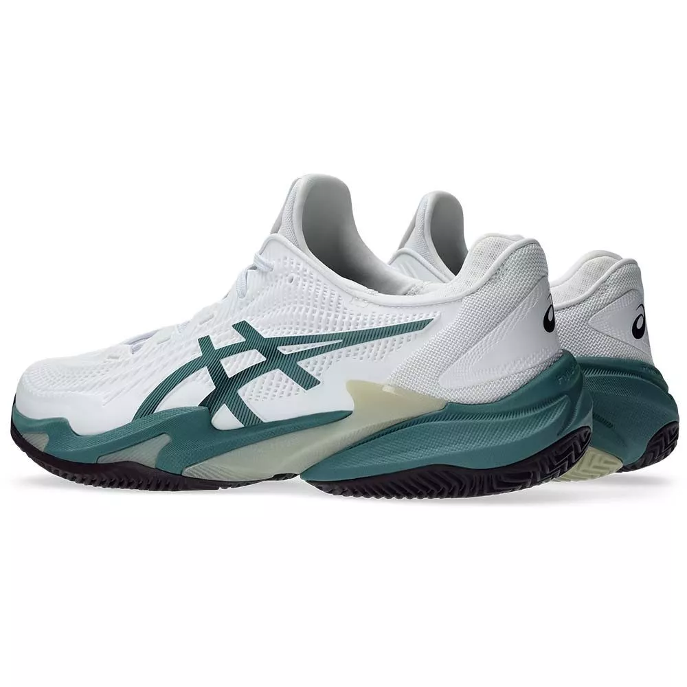 Chaussures Asics Gel Court FF 3 terre battue Blanc / Vert