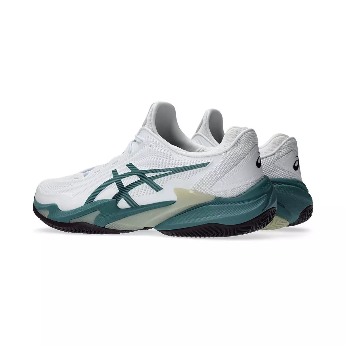 Chaussures Asics Gel Court FF 3 terre battue Blanc / Vert