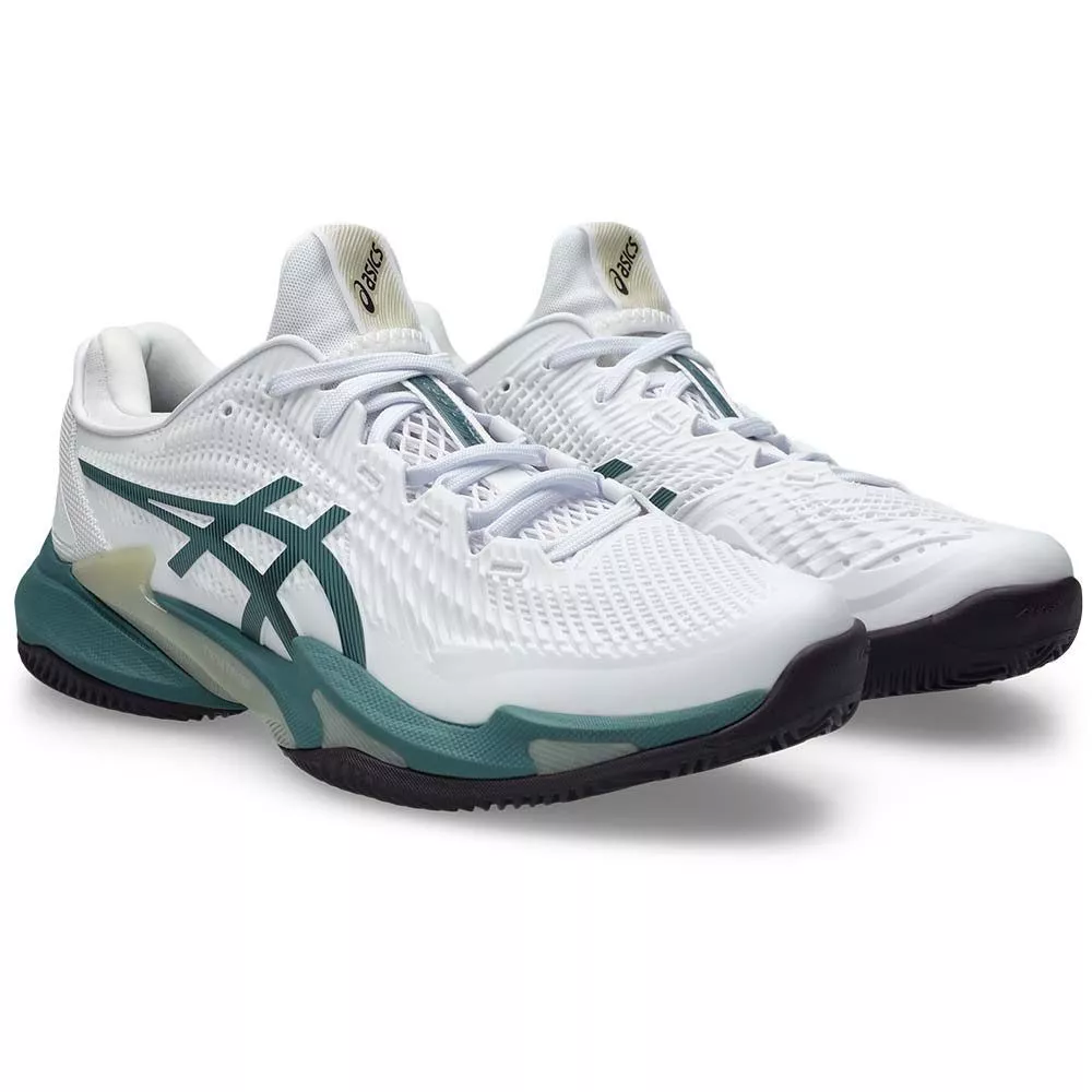 Chaussures Asics Gel Court FF 3 terre battue Blanc / Vert