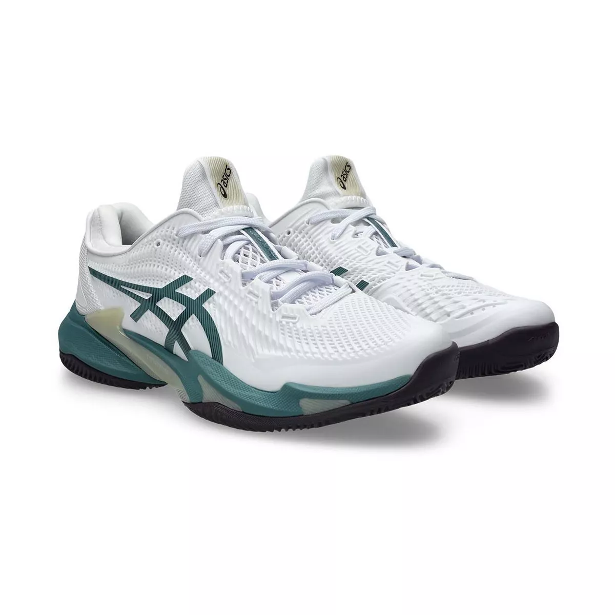 Chaussures Asics Gel Court FF 3 terre battue Blanc / Vert