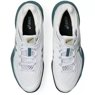 Chaussures Asics Gel Court FF 3 terre battue Blanc / Vert