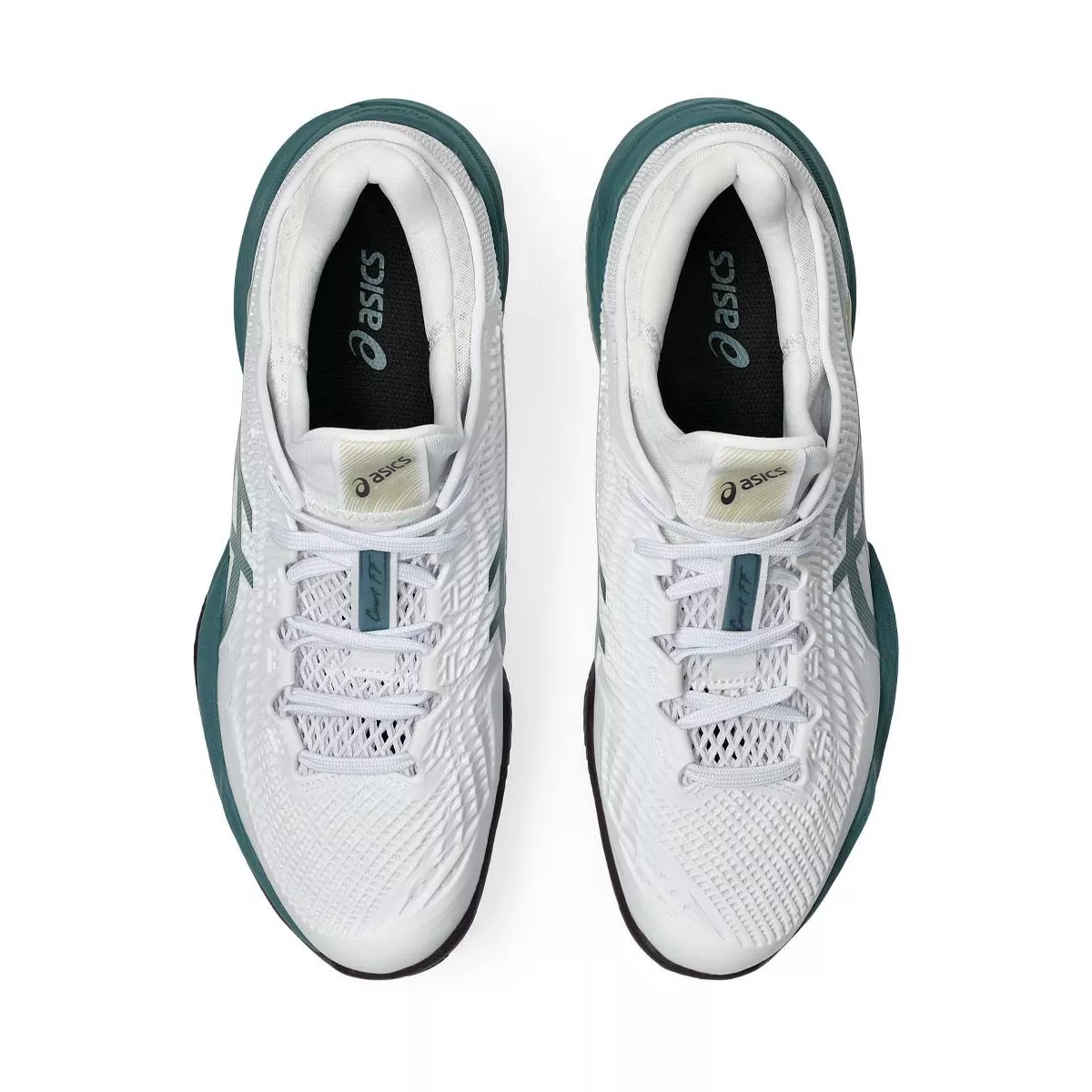Chaussures Asics Gel Court FF 3 terre battue Blanc / Vert