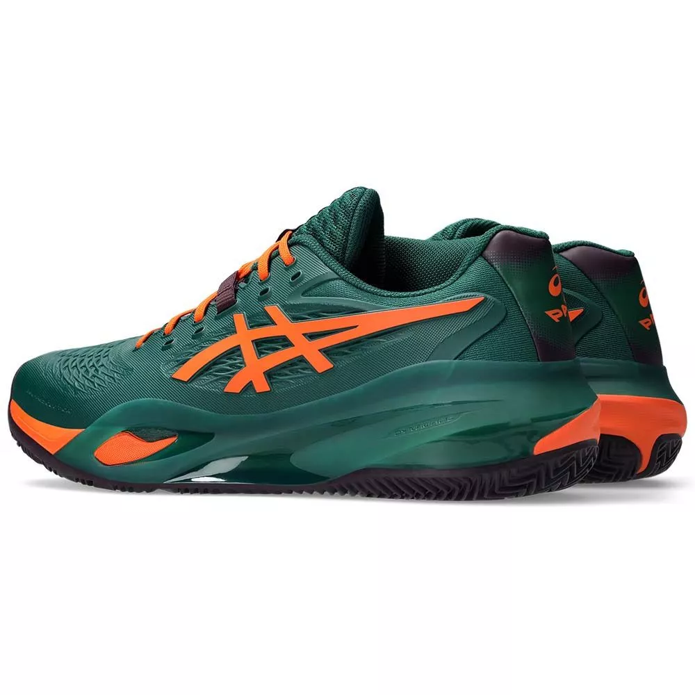 Asics Gel Resolution X Padel Schoenen Groen / Oranje