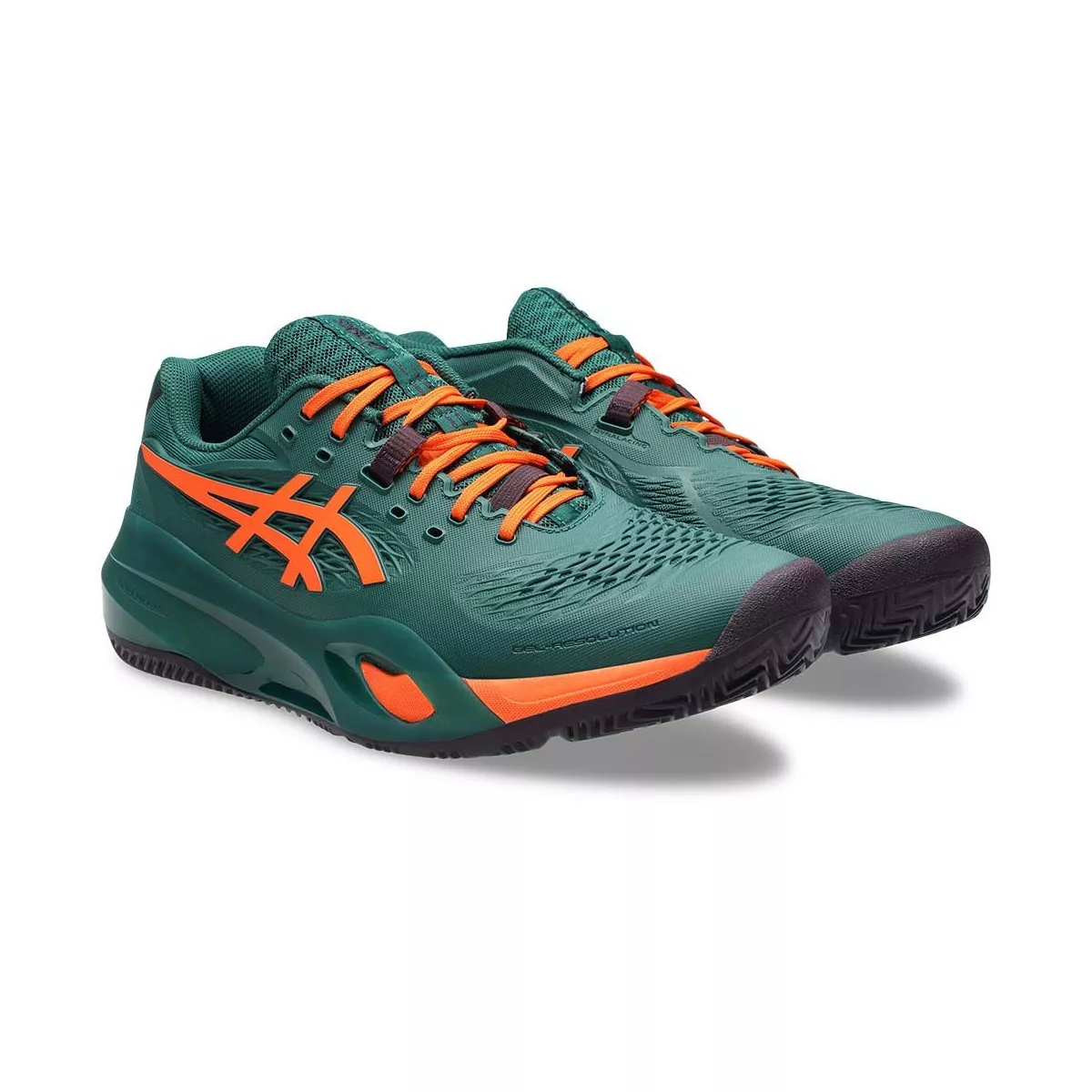 Asics Gel Resolution X Padel Schoenen Groen / Oranje