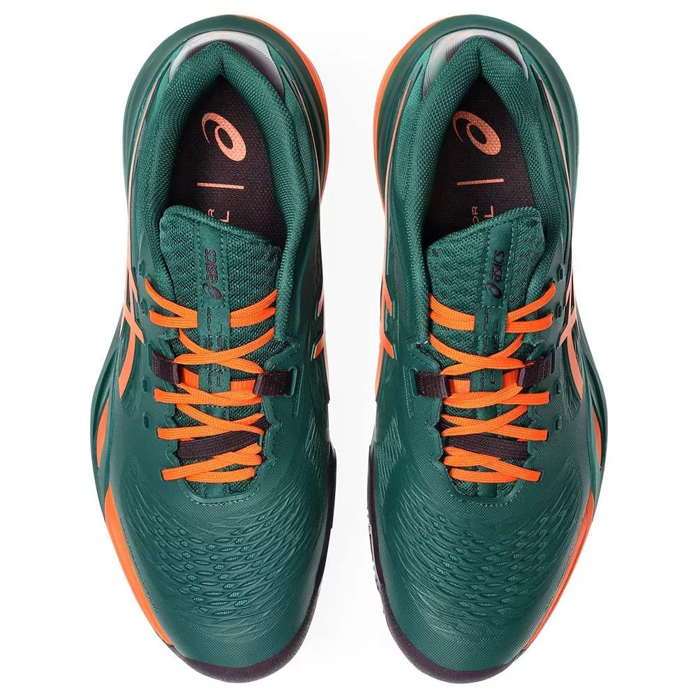 Asics Gel Resolution X Padel Schoenen Groen / Oranje