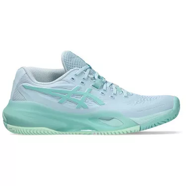 Chaussures Asics Gel Resolution X terre battue Femme Bleu pastel / Vert
