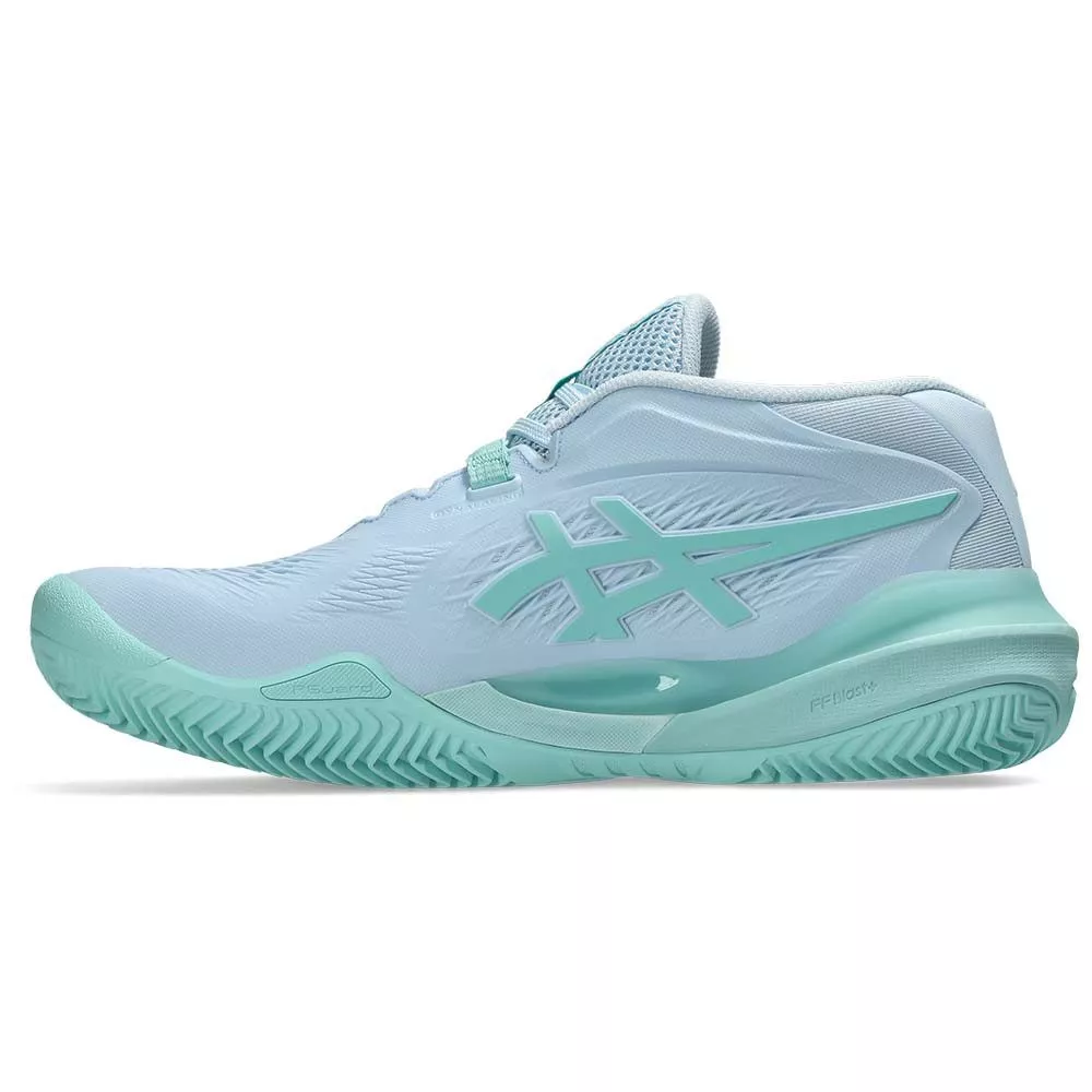 Chaussures Asics Gel Resolution X terre battue Femme Bleu pastel / Vert