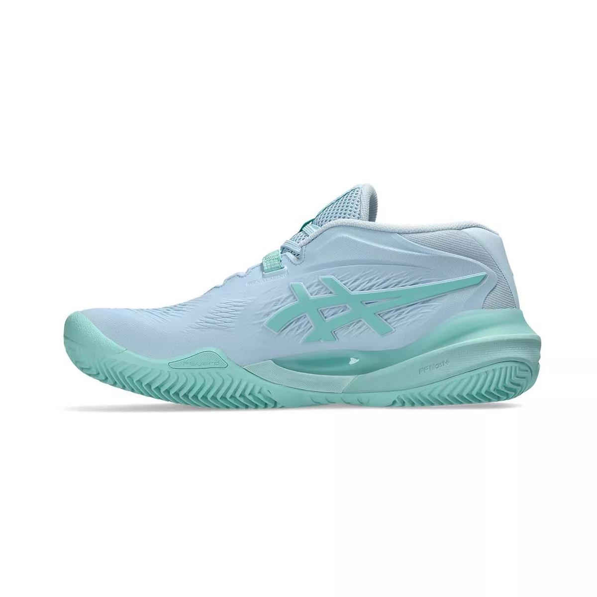 Chaussures Asics Gel Resolution X terre battue Femme Bleu pastel / Vert
