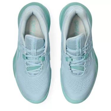Chaussures Asics Gel Resolution X terre battue Femme Bleu pastel / Vert