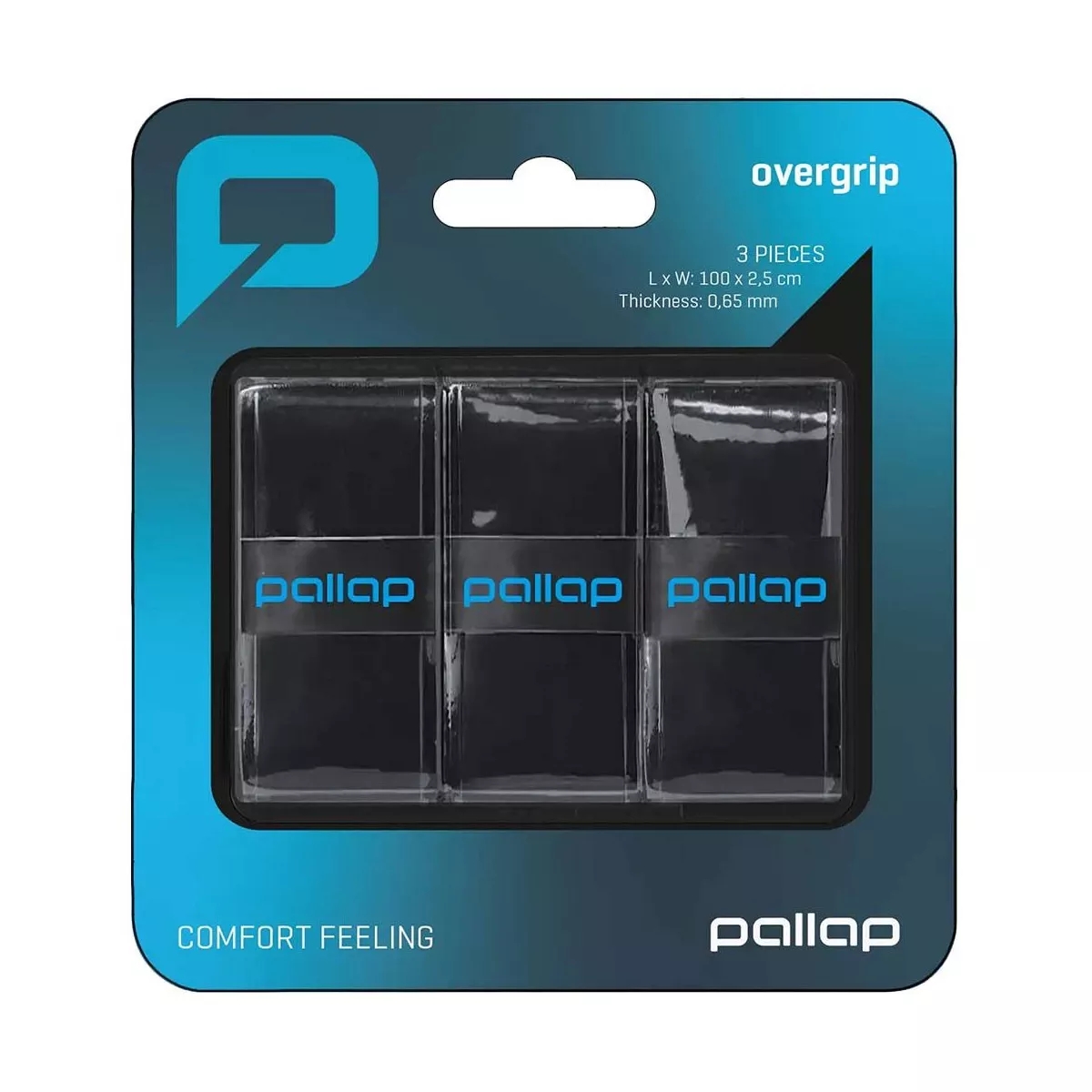 Pallap Zwarte Overgrips x 3