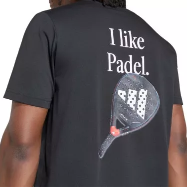 T-Shirt Adidas Padel Graphique Noir