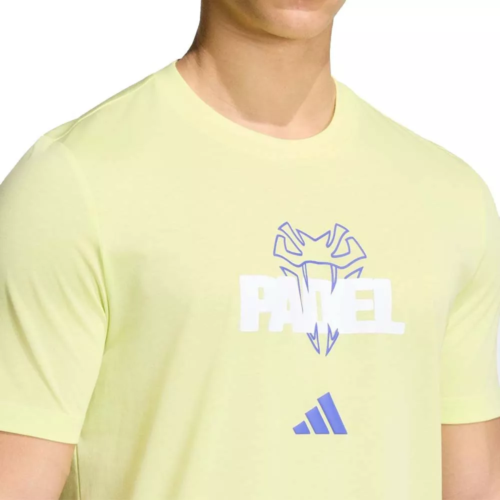 T-Shirt Adidas Padel Graphique Jaune