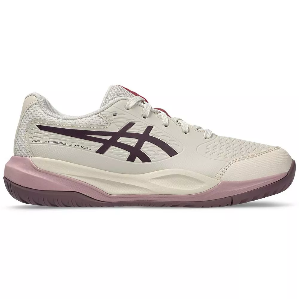 Chaussures Asics Gel Resolution X GS Junior Beige