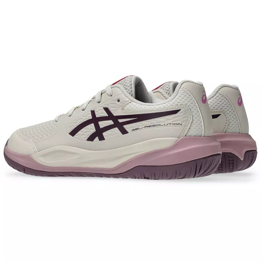 Chaussures Asics Gel Resolution X GS Junior Beige