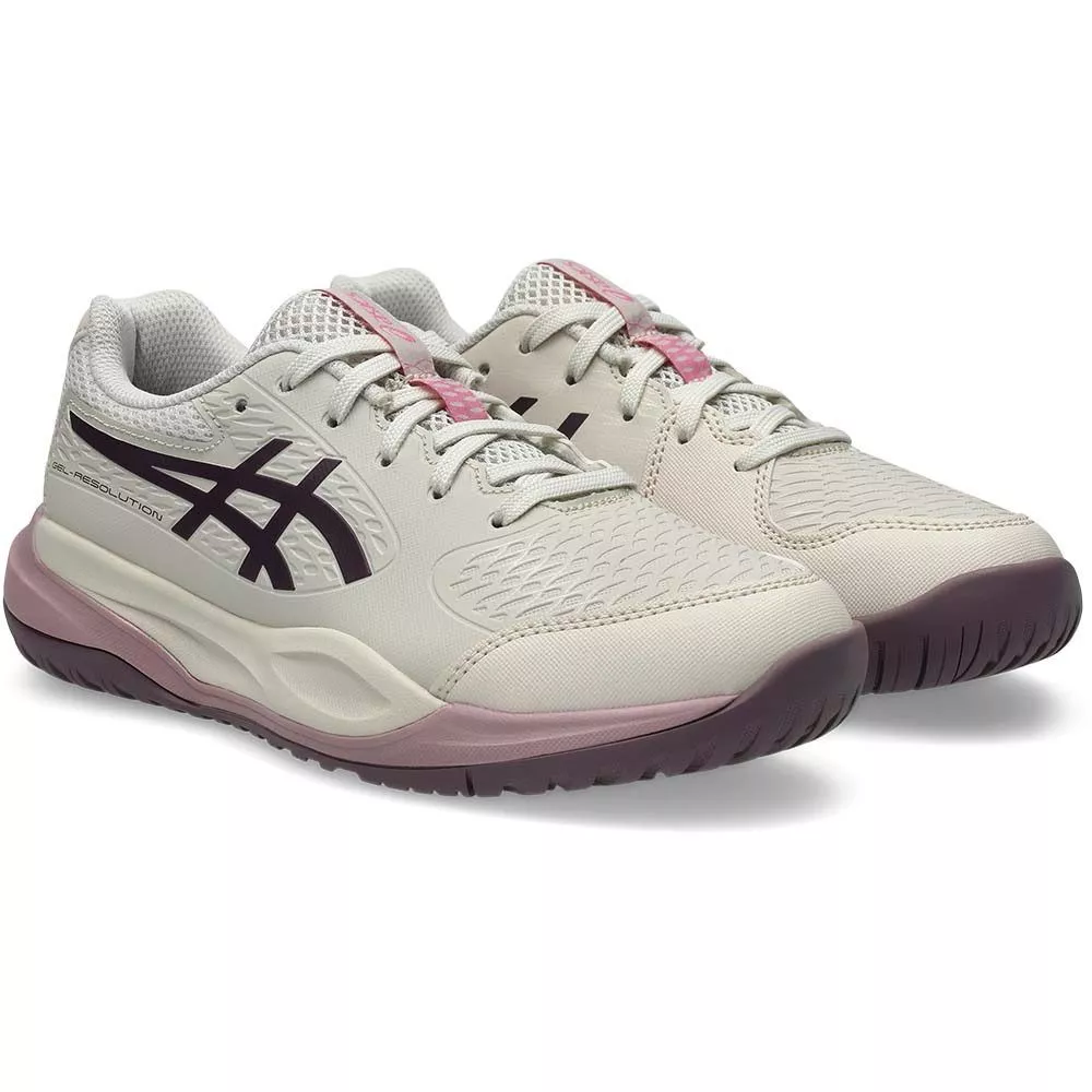 Chaussures Asics Gel Resolution X GS Junior Beige