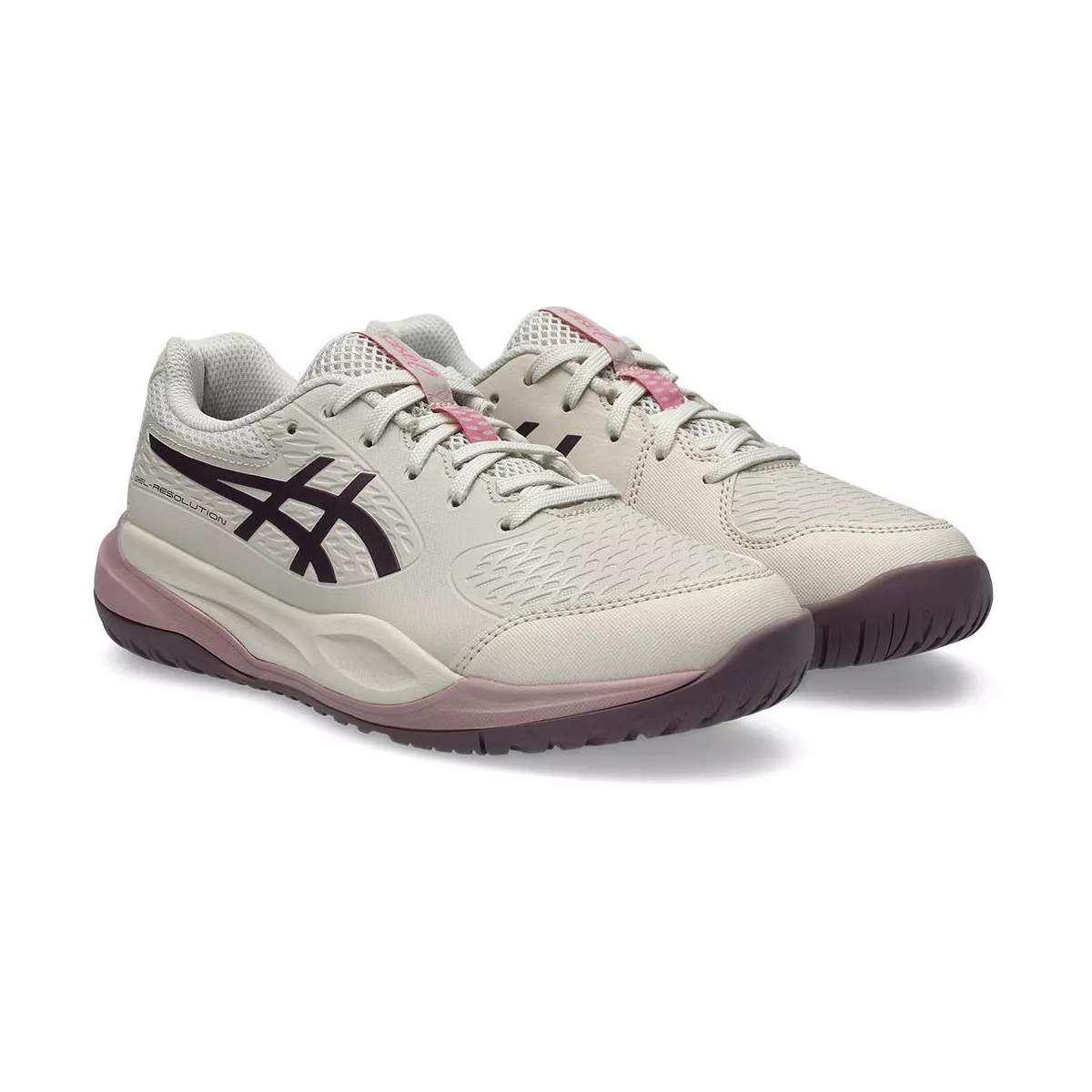 Chaussures Asics Gel Resolution X GS Junior Beige