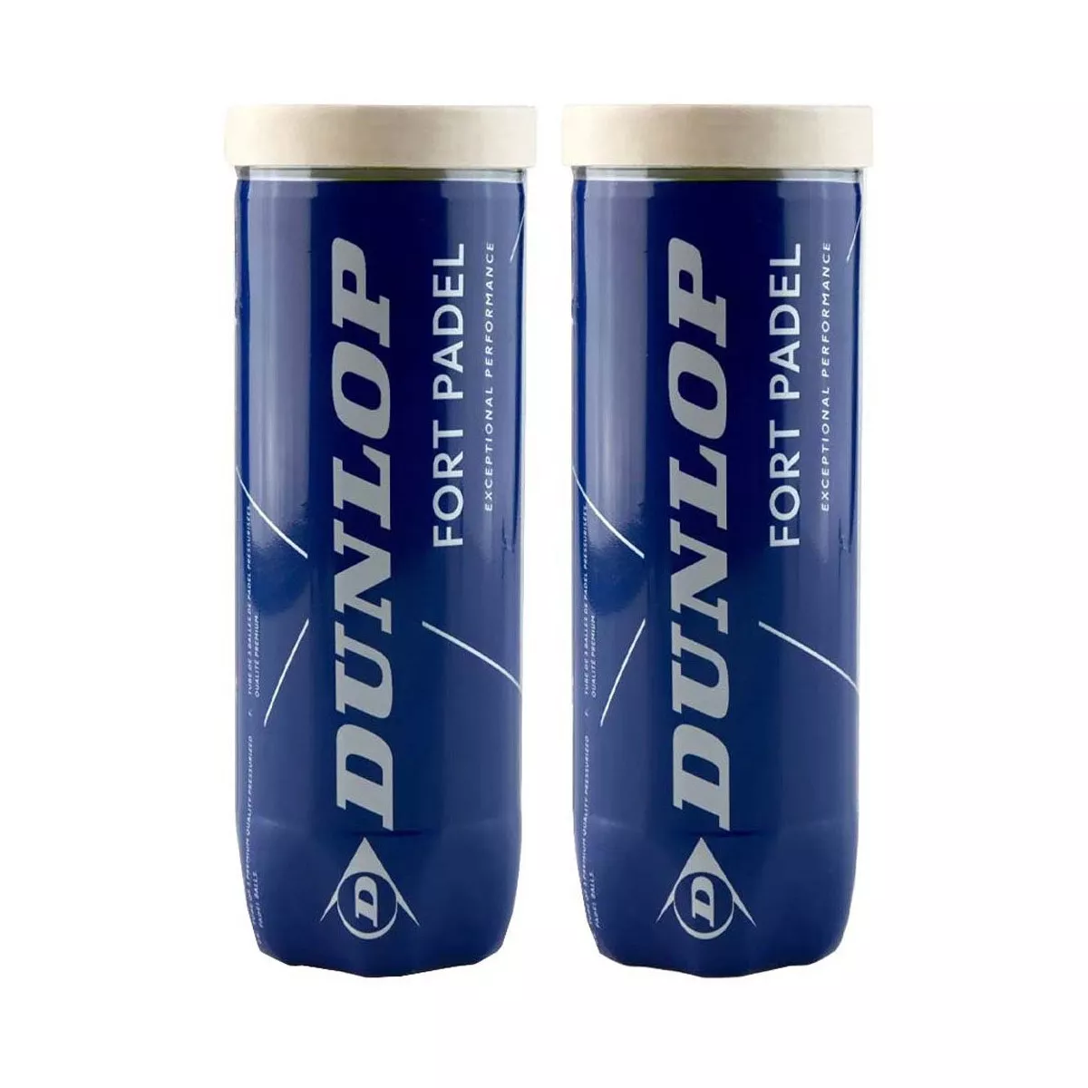 Lot de 2 tubes de 3 Balles Dunlop Fort Padel