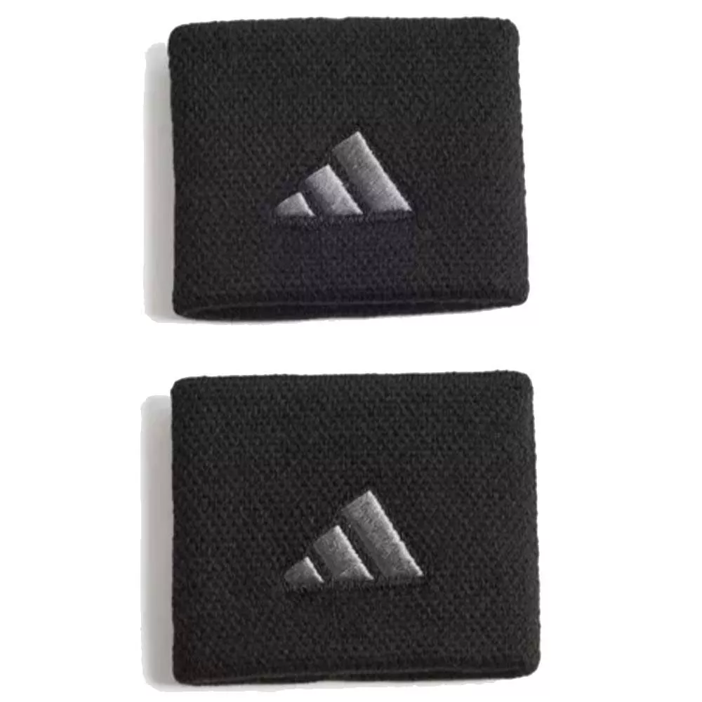 Serre-Poignets Adidas Noir / Argent x 2
