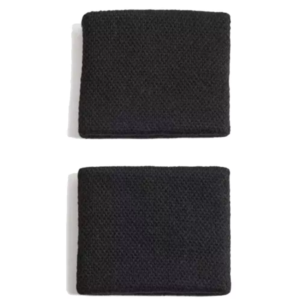 Serre-Poignets Adidas Noir / Argent x 2