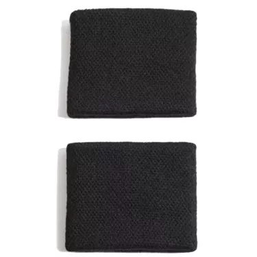 Serre-Poignets Adidas Noir / Argent x 2