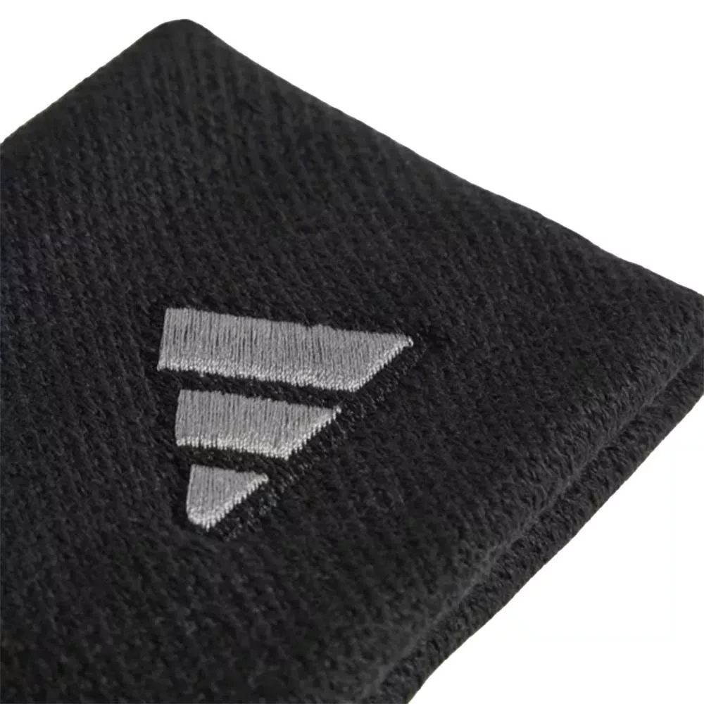 Serre-Poignets Adidas Noir / Argent x 2