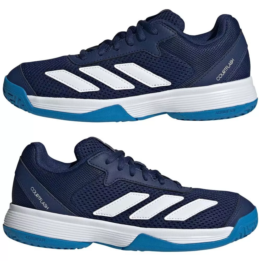 Chaussures Adidas Courtflash Junior Bleu foncé