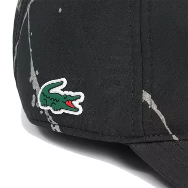 Casquette Lacoste Tennis Réfléchissante Noir