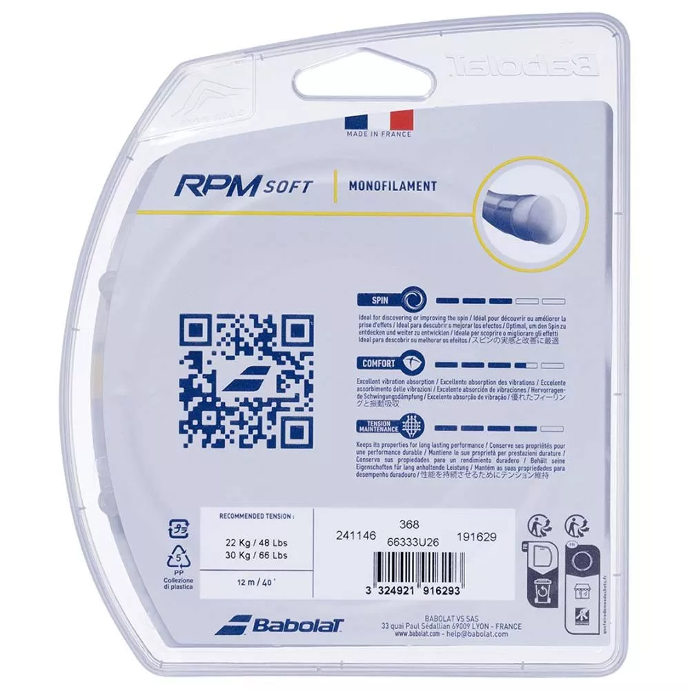 Cordage Babolat RPM Soft 12m